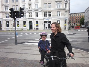 Look mom, no helmet. Our interest in renting adult helmets occasioned far-off stares.