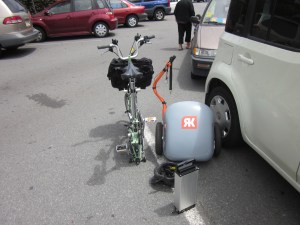 The Ridekick cargo trailer, unattached