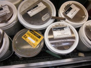 Weird bulk stuff is where Rainbow Grocery really shines. Nearby are things like bulk honey, vinegar and fresh pasta.