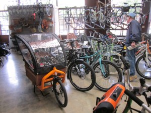 The family bike corner