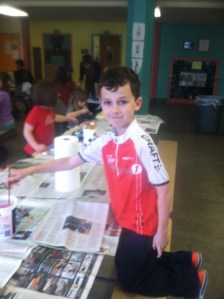 Painting flowers for the garden