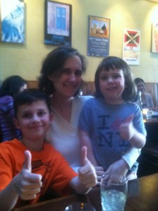 If you ignore the thumbs up you can kind of see the t-shirt.