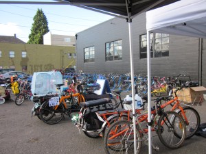 A reunion of family bikes in Portland last weekend
