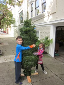 This year, we got a seven foot tree.