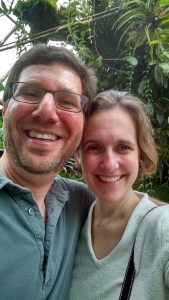 Rare photo of both household adults together in the wild, at the Conservatory of Flowers