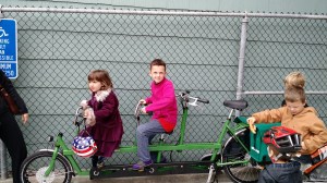 Someone in our neighborhood has an Onderwater triple tandem! And they let my kids sit on it at the farmers' market! It was hauling a trailer. So hardcore!