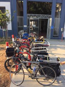 These racks filled up and later arrivals had to go to the overflow racks