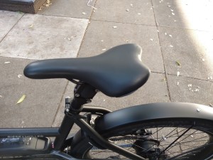 Quick release adjustment on the seat (there's a similar one on the handlebars)